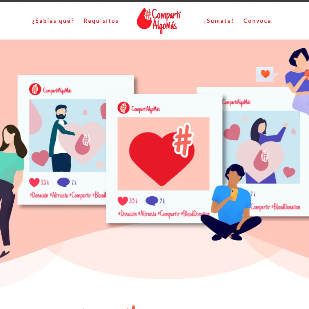 Donación voluntaria de sangre.